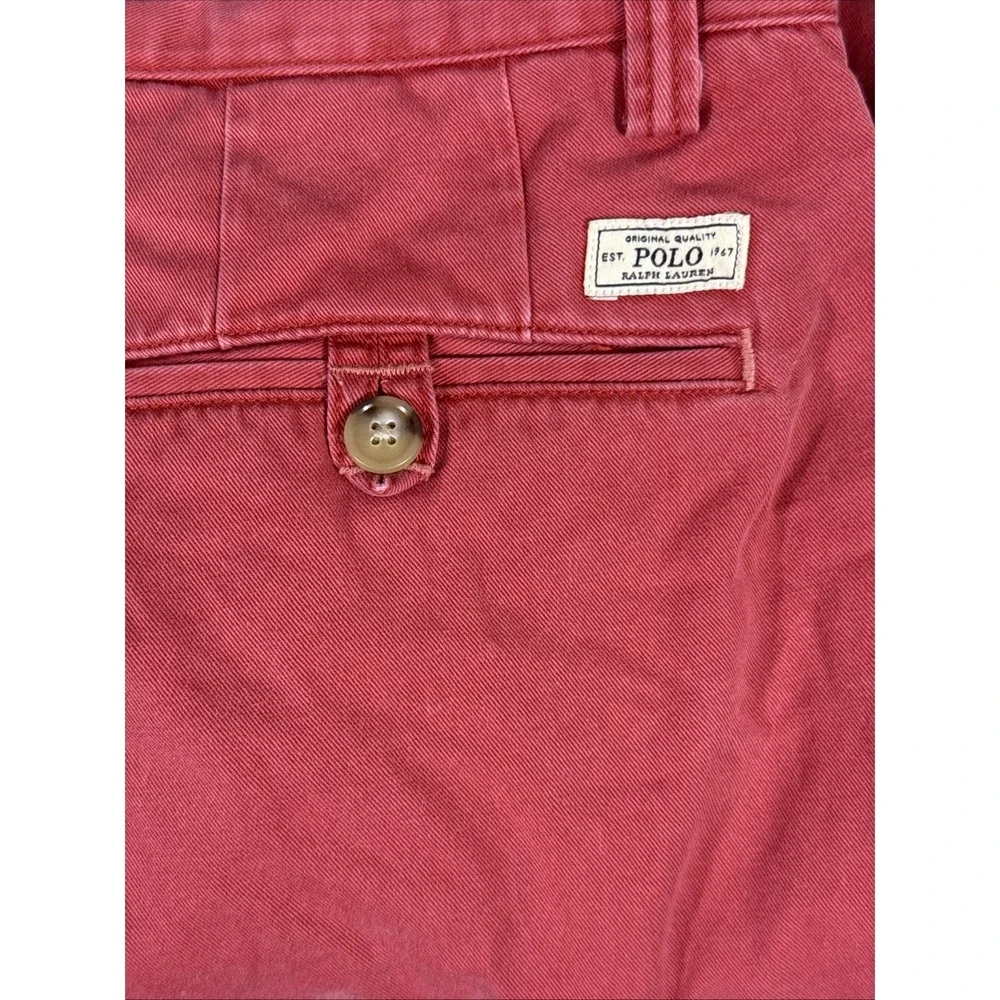 Polo Ralph Lauren Bedford Chino Pants Mens Size 32x30 Salmon Cotton Preppy Twill